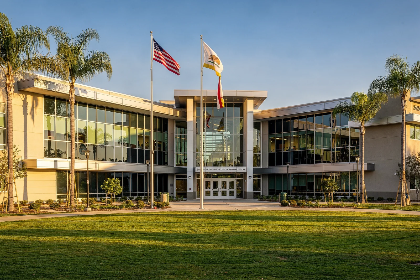 Irvine Unified School District modern high school campus in Orange County, California